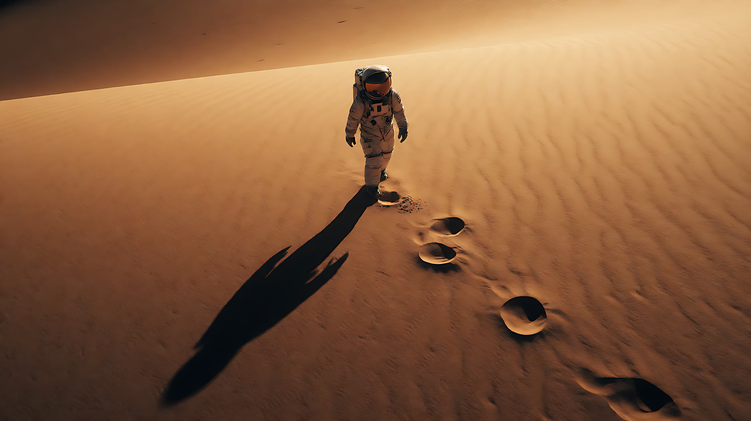 AI-generated: Astronaut in the desert